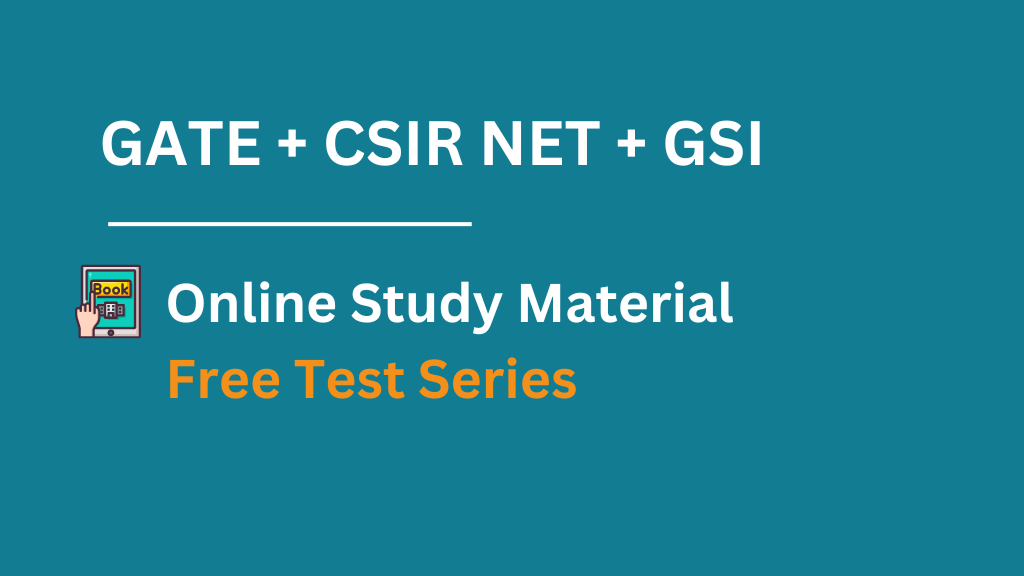 GATE CSIR NET GSI Geology Study Material Online